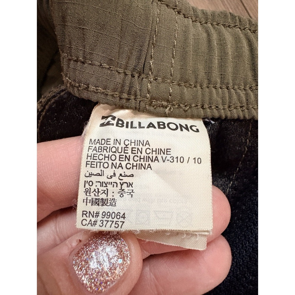 Billabong Adventure Division Nylon Joggers Pants Men's Large Army Green - Picture 5 of 8